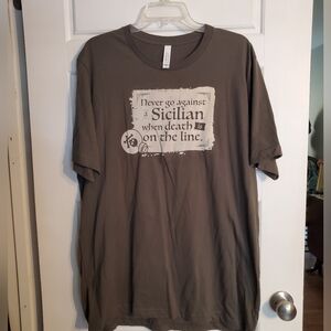 Bella Canvas Men's T-Shirt in Dark Gray with Graphic